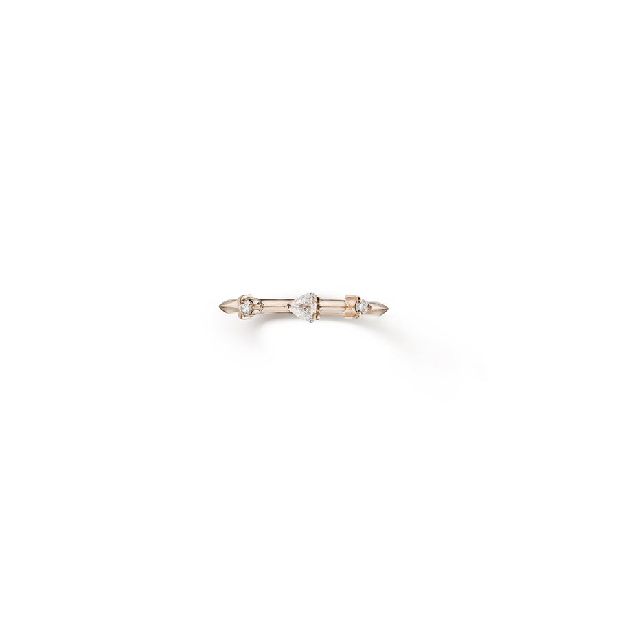 Anello 'Balance' in oro rosa con triangolo BALANCE | AN 9R1TRNGL 2TO CT.0,17